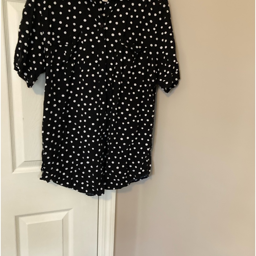 Chico’s Blouse/Black With White Dots/Chico’s Sizing - 3